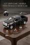 Motor Max 1:27 2019 Gmc Sierra 1500 Denali Crew Cab Black Licensed Diecast Metal Model Car