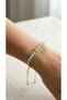 Women's Lucky Bracelet with Agate Stone and Glass Beads Adjustable Macrame Elevator Bracelet