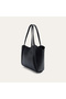 Women's Black Leather Look Puppy Handbag - 2