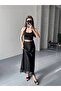 Lace Long Women's Satin Skirt - 6