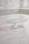 Footed Glass Presentation Plate Oval Serving Plate 39.5 cm Transparent Fruit Bowl Cake Cookie Stand - 2
