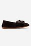 Evelyn Brown Suede Genuine Leather Tasseled Beaded Women's Loafer Shoes - 4