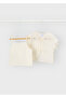 Girl's Crochet 2-Piece T-Shirt Set Beige - 3015