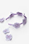 Lilac Flowering Orchid Detailed Girl's Crown - 2