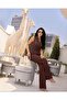 Imported Crepe Fabric Pearl Embroidered Pocketed Lined Special Design Sleeveless Jumpsuit Dress - 3