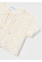 Girl's Crochet 2-Piece T-Shirt Set Beige - 3015 - 4