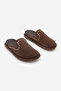 Women's Genuine Leather Studded Troklu Sabo Daily Slippers Sufite Brown Suede - 5