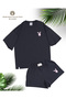 -Unisex Short-Sleeved T-Shirt-Shorts 2-Piece Set 100% Cotton Oversize