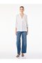 Aerobin Devrik Collar 3/4 Sleeve Satin Blouse
