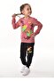 Girl's Parrot Printed Tracksuit Set - 2