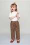 Girls' Leopard Patterned Comfortable Fit Balloon Pants – Casual Stylish Bottom Wear - 5
