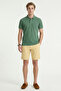 Cayman Khaki 100% Gazeli Aegean Cotton Polo T-Shirt - 2