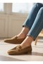Daily Classic Model Non-Slip Sole Suede Close Toe Women's Ballet Shoes - 4
