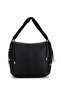 Women's Faux Leather Black Shoulder Bag