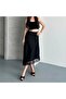 Satin Asymmetrical Skirt with Lace Detail