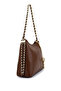 Women's Faux Leather Brown Shoulder Bag - 4