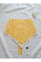 Daisy Patterned Lace Detailed Tie-Up Children's Bandana – Daily Use Hair Bandana - 2
