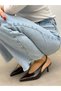 Brown Shiny Leather (Larry) Women's Stiletto with Rubber Detail