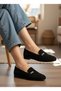 Daily Classic Model Non-Slip Sole Suede Close Toe Women's Ballet Shoes