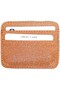 Card Holder, Dried Rose Color Glitter Fabric Card Holder - 2