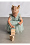 Hair Band+Dress Set for Ages 1-4 - Green