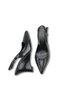Vega Mia Women's Pointed Toe Open Back Heeled Shoes 00121801 Black Rustic - 5