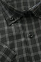 Men's Large Size Black Short Sleeve Shirt Comfortable Fit Summer Cotton with Pockets - 4