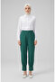 Elastic Waistband Stoned Trousers 71101-05 Green - 3