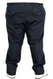 Large Size Men's Gabardine Straight Leg Jogger Everest 21929 Navy Blue - 4