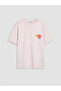Xsidepink Printed Oversize Women's T-Shirt - 2