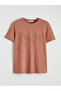 Coral Embroidered 100% Cotton Women's T-Shirt - 3