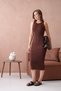 Women's Crew Neck Sleeveless Fit Knitwear Dress