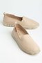 Genuine Leather Orthopedic Women's Casual Shoes Beige Laceless Transparent Sole