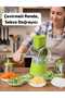 3-Headed Rotary Grater, Manual Vegetable Chopper, Practical Rotary Handle Hand Grater Length: 22 cm