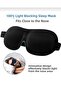 3D Sleep Mask with Full Blackout – Lightproof, Ergonomic, Comfortable and Hypoallergenic Sleep Goggles