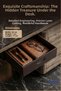 Hidden Drawer Organizer under Desk Storage Container Black Color Model 1 - 2