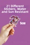 The Amazing Digital Circus 2 Phone Laptop Bullet Journal Adhesive Foil Sticker Pack (21Pcs) - 5