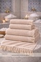 4-Piece Lilyum 100% Cotton Bath Towel Set - 2 Hand Towels 50X90 and 2 Bath Towels 70X140 - 3