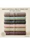 100% Cotton 6-Piece Towel Set 50X90 cm Soft Absorbent Hand and Face Towels Daily Dowry Set - 2