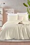 Seinaa |   100% Cotton Double 200X230 cm Knitted Pique Set with Button Detailed Pillowcase - 2