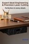Hidden Drawer Organizer under Desk Storage Container Black Marble Color Model 1 - 2