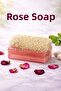 Handmade Natural Pumpkin Fiber Glycerin Rose Soap 1 Piece