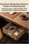 Hidden Drawer Organizer under Desk Storage Container Light Oak Color Model 4 - 6