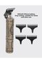 Professional Hair and Beard Clipper with 4 Guide Combs - 4