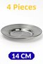 Stainless Chrome Steel Forged Patterned Breakfast Plate and Appetizer Plate (4-6-12-30-50-100 Pieces Optional) - 4