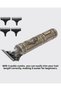 Professional Hair and Beard Clipper with 4 Guide Combs - 3