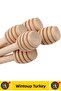 # Honey Spoon Natural Wood, Does Not Alter Taste, Special Channel Design, Jam Molasses Mini Honey Spoon 6.5 cm 3 Pieces - 2