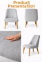 A Quality Leaf Patterned Flexible Chair Cover Lycra Washable Stylish Cover - 3