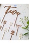 Coffee-Cream 2Nd Birthday Cake Decoration- Two Cake Lettering-2 Number Cupcake Picks -Retro Birthday - 7