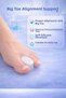 Silicone Toe Separator Roller Large (42-46) – Hallux Valgus Thumb Corrector Pad (2 Pieces) - 3